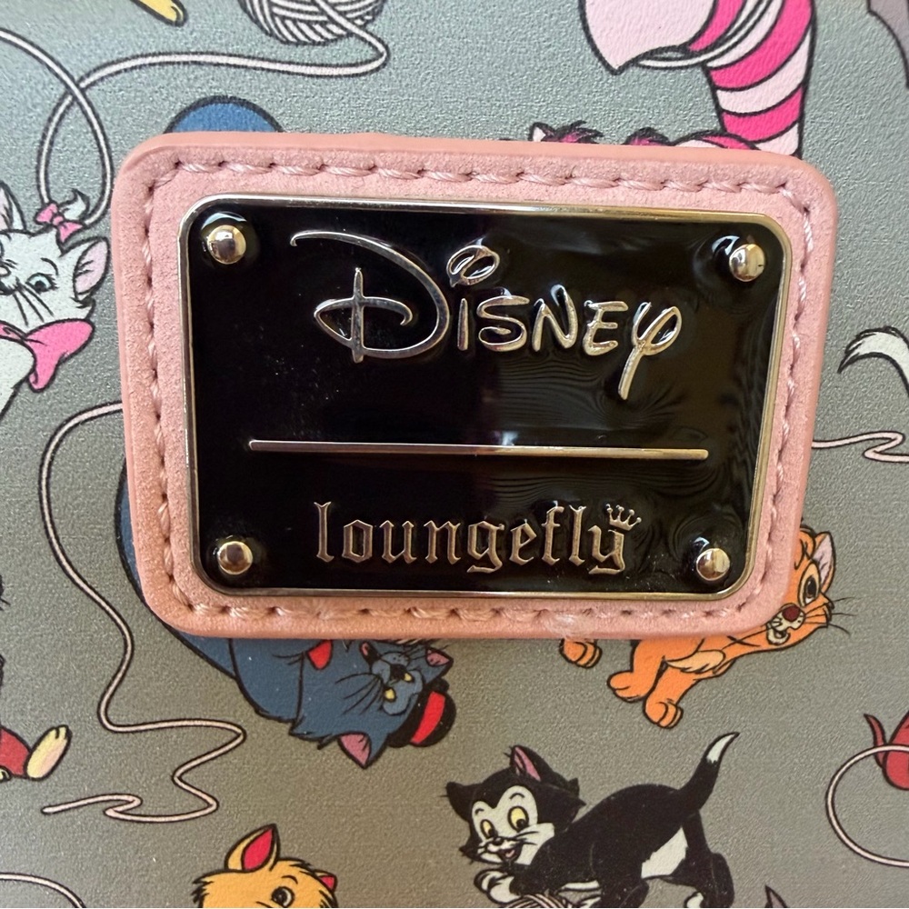 Loungefly Disney Cats Gray Pink Mini Backpack - Picture 13 of 16